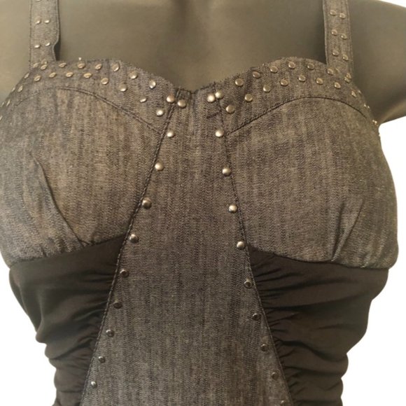 Denim Stone Dress - Picture 3 of 8